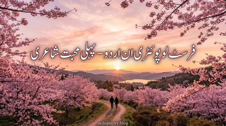 First Love Poetry in Urdu – Pehli Mohabbat Shayari