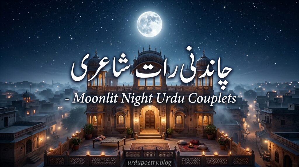 Chandni Raat Shayari – Moonlit Night Urdu Couplets